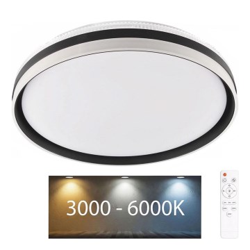 LED pritemdomas lubinis vonios šviestuvas BARBARA LED/72W/230V diametras 48,5 cm 3000-6000K IP44 + nuotolinio valdymo pultas