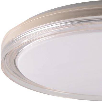 LED pritemdomas lubinis vonios šviestuvas CASSANDRA LED/72W/230V diametras 49 cm 3000-6000K IP44 + nuotolinio valdymo pultas