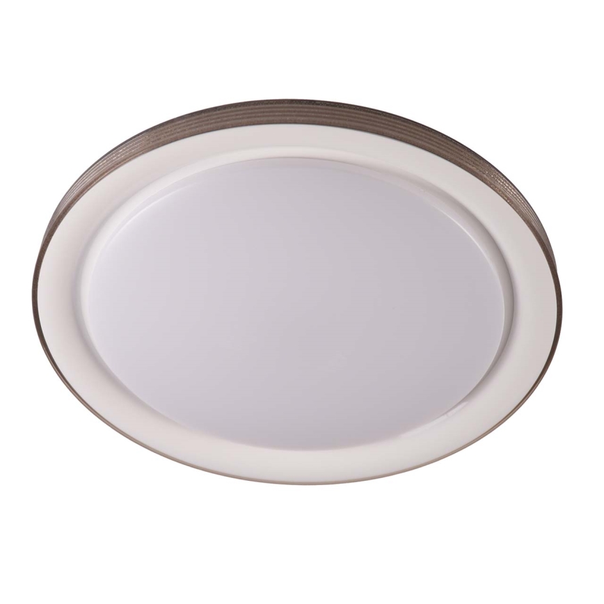 LED pritemdomas lubinis vonios šviestuvas GRAŻYNA LED/72W/230V 3000-6000K diametras 51 cm IP44 pilka + nuotolinio valdymo pultas