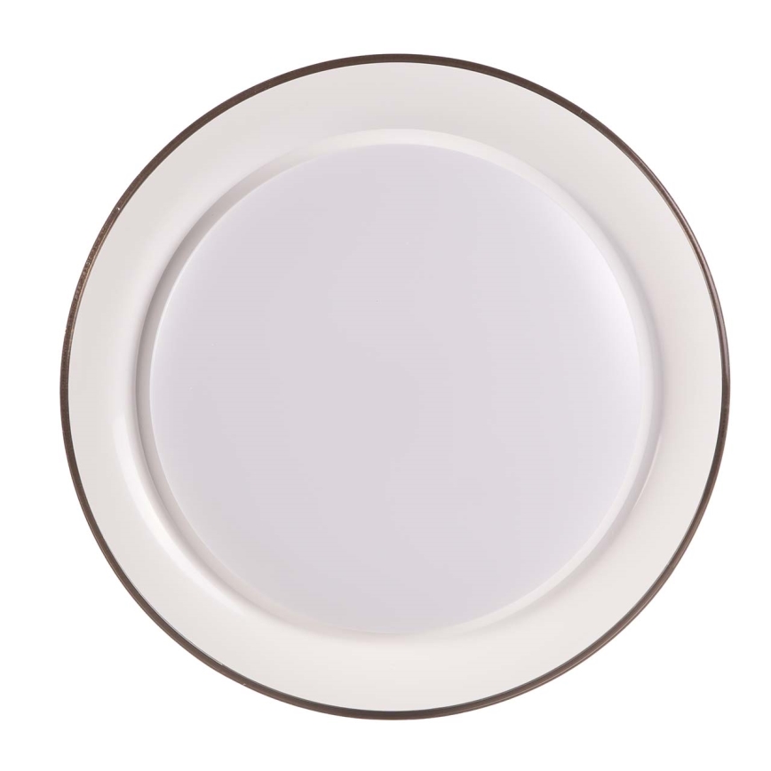 LED pritemdomas lubinis vonios šviestuvas GRAŻYNA LED/72W/230V 3000-6000K diametras 51 cm IP44 pilka + nuotolinio valdymo pultas