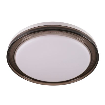 LED pritemdomas lubinis vonios šviestuvas HALINA LED/48W/230V 3000-6000K diametras 38 cm IP44 juoda + nuotolinio valdymo pultas