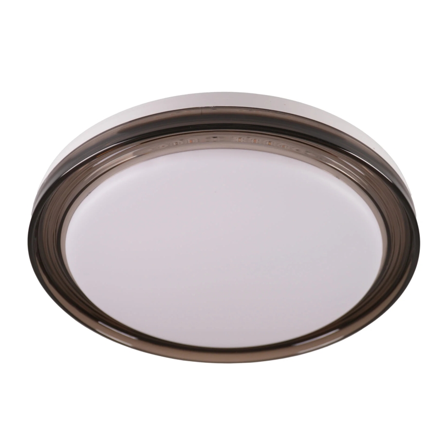 LED pritemdomas lubinis vonios šviestuvas HALINA LED/48W/230V 3000-6000K diametras 38 cm IP44 juoda + nuotolinio valdymo pultas