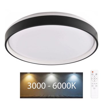 LED pritemdomas lubinis vonios šviestuvas JADWIGA LED/42W/230V diametras 38,5 cm 3000-6000K IP44 + nuotolinio valdymo pultas