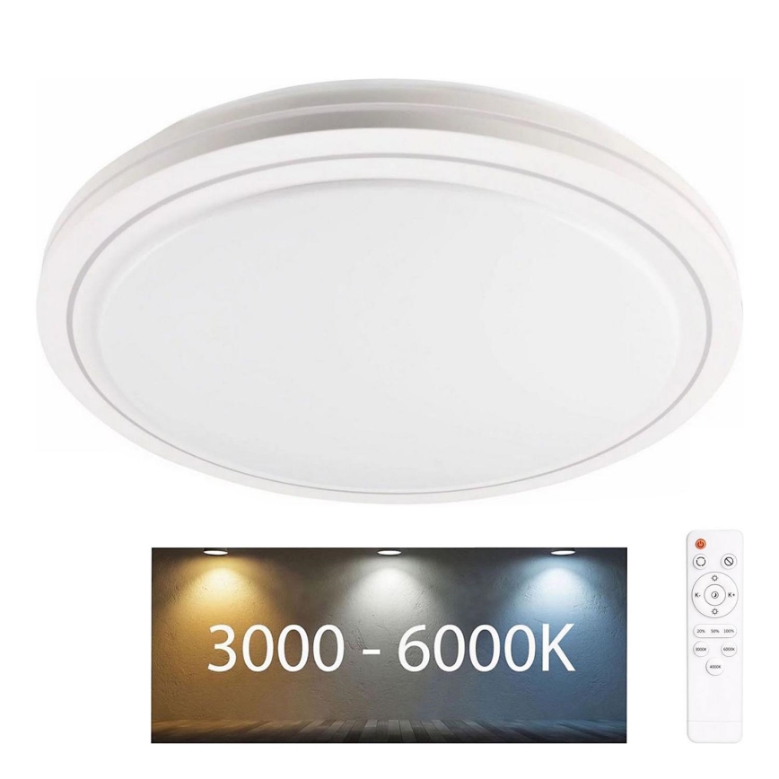 LED pritemdomas lubinis vonios šviestuvas MARIAN LED/72W/230V diametras 48 cm 3000-6000K IP44 + nuotolinio valdymo pultas