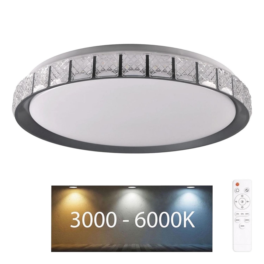 LED pritemdomas lubinis vonios šviestuvas NINA LED/72W/230V diametras 49 cm 3000-6000K IP44 + nuotolinio valdymo pultas