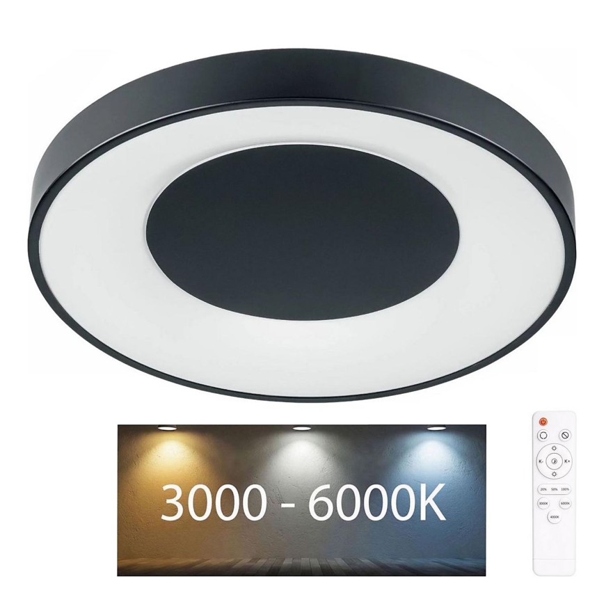 LED pritemdomas lubinis vonios šviestuvas WITOLD LED/72W/230V diametras 48 cm 3000-6000K IP44 + nuotolinio valdymo pultas