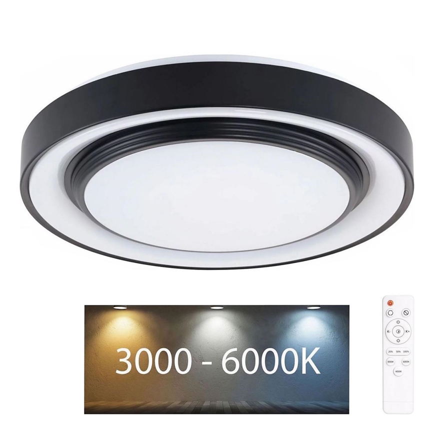 LED pritemdomas lubinis vonios šviestuvas ZYGMUNT LED/72W/230V diametras 48,5 cm 3000-6000K IP44 + nuotolinio valdymo pultas