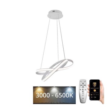 LED Pritemdomas pakabinamas sietynas  LED/70W/230V 3000-6500K baltas + nuotolinio valdymo pultas