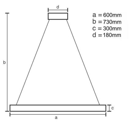 LED šviesos reguliavimas krištolas Sietynas na tyči LED/80W/230V 3000-6500K auksas + nuotolinio valdymo pultas