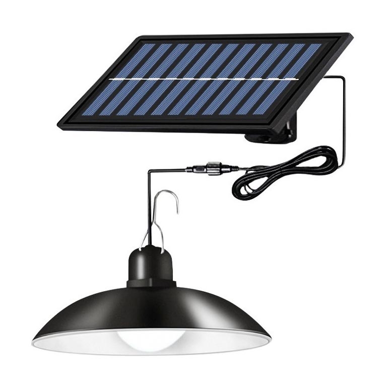 LED Pritemdomas saulės energijos pakabinamas sietynas LED/1,8W/3,7V IP44 6500K 800 mAh + nuotolinio valdymo pultas