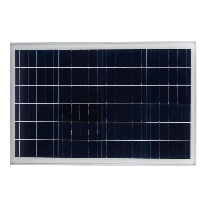 LED Pritemdomas saulės gatvės lempa LED/50W/6,4V 6000K IP65 50000 mAh + nuotolinio valdymo pultas