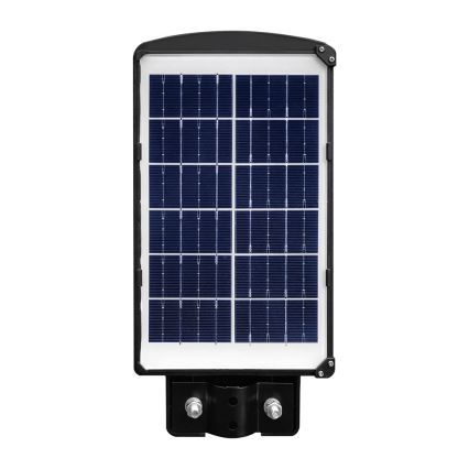 LED Pritemdomo saulės energijos gatvės šviestuvas su judesio ir prieblandos jutikliu LED/6W/3,2V 6000K IP65 5000 mAh juoda + nuotolinio valdymo pultas