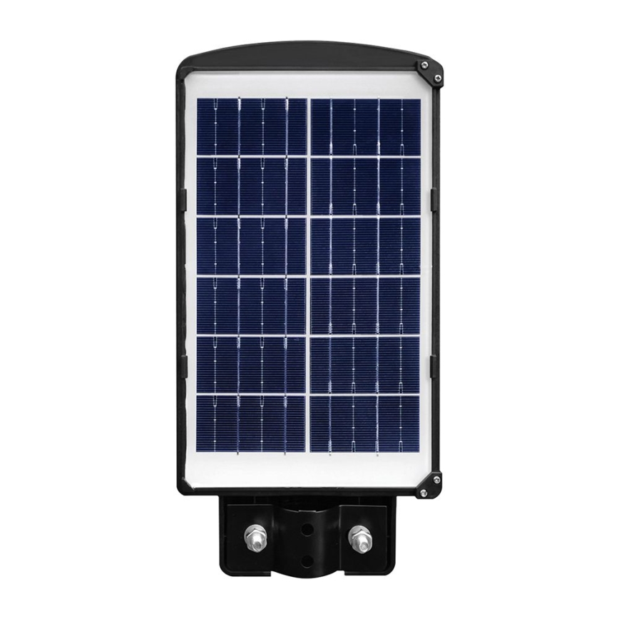 LED Pritemdomo saulės energijos gatvės šviestuvas su judesio ir prieblandos jutikliu LED/6W/3,2V 6000K IP65 5000 mAh juoda + nuotolinio valdymo pultas
