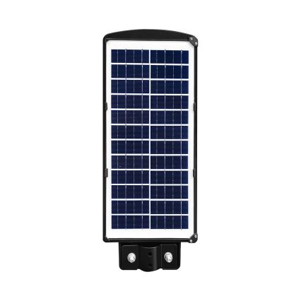 LED Pritemdomo saulės energijos gatvės šviestuvas su judesio ir prieblandos jutikliu LED/8W/3,2V 6000K IP65 9000 mAh juoda + nuotolinio valdymo pultas