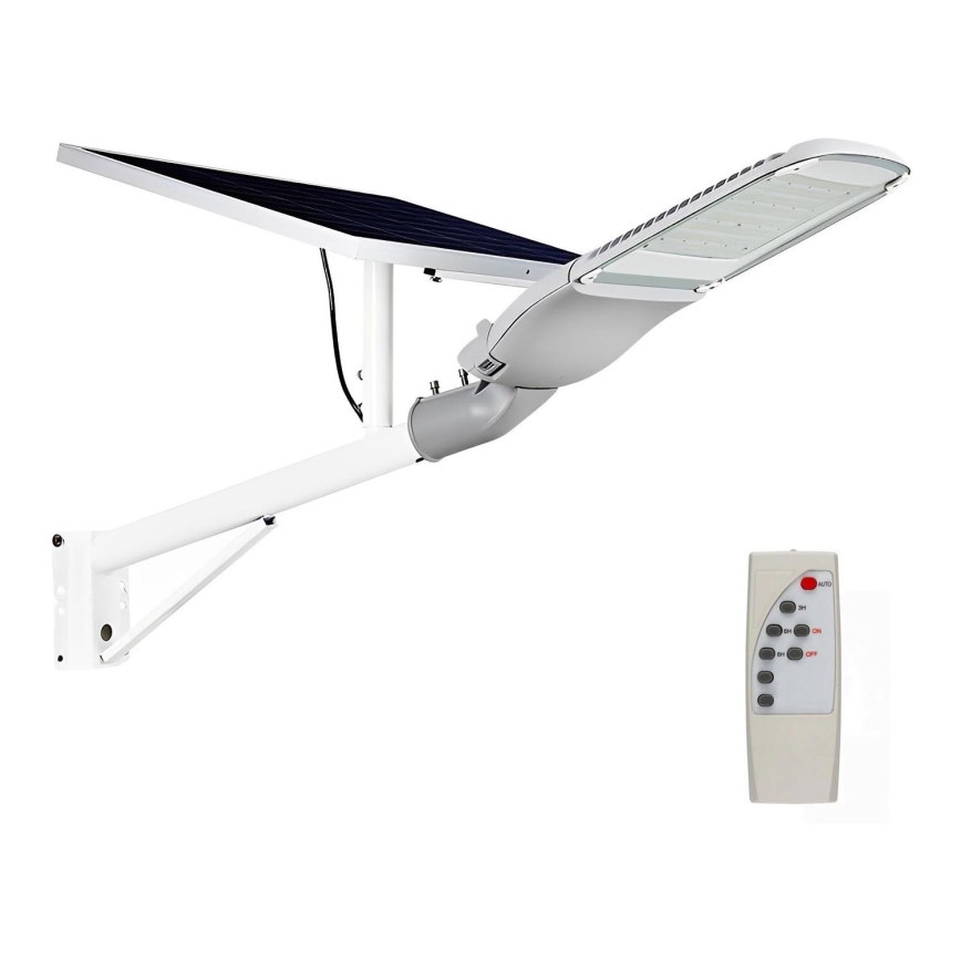 LED Pritemdomas saulės gatvės lempa SAMSUNG CHIP LED/50W/6,4V 4000K IP65 30000 mAh + nuotolinio valdymo pultas