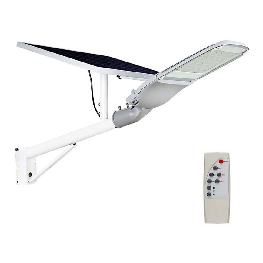 LED Pritemdomas saulės gatvės lempa SAMSUNG CHIP LED/50W/6,4V 6000K IP65 30000 mAh + nuotolinio valdymo pultas