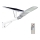 LED Pritemdomas saulės gatvės lempa SAMSUNG CHIP LED/50W/6,4V 6000K IP65 30000 mAh + nuotolinio valdymo pultas