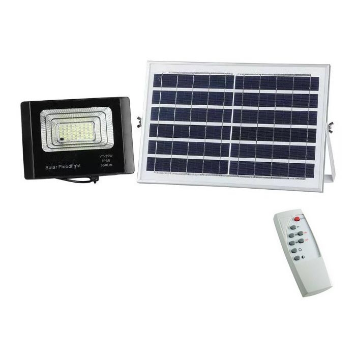 LED Pritemdomas saulės prožektorius LED/12W/3,2V 6000K IP65 5000 mAh + nuotolinio valdymo pultas