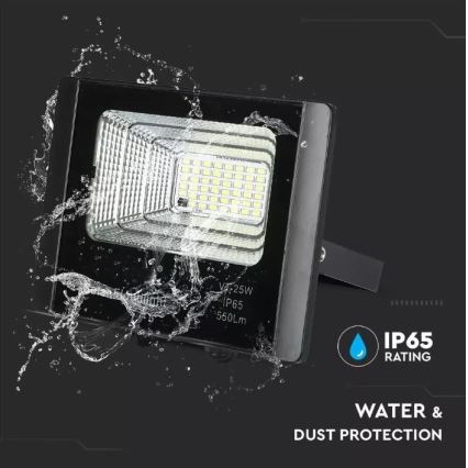 LED Pritemdomas saulės prožektorius LED/12W/3,2V 6000K IP65 5000 mAh + nuotolinio valdymo pultas