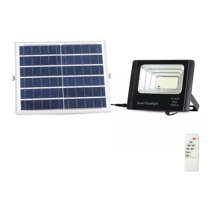 LED Pritemdomas saulės prožektorius LED/16W/3,2V 4000K IP65 10000 mAh + nuotolinio valdymo pultas