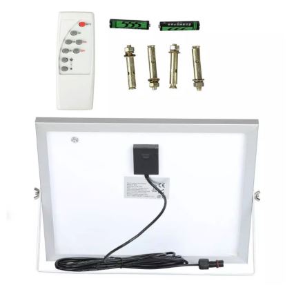 LED Pritemdomas saulės prožektorius LED/16W/3,2V 4000K IP65 10000 mAh + nuotolinio valdymo pultas
