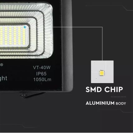 LED Pritemdomas saulės prožektorius LED/16W/3,2V 4000K IP65 10000 mAh + nuotolinio valdymo pultas