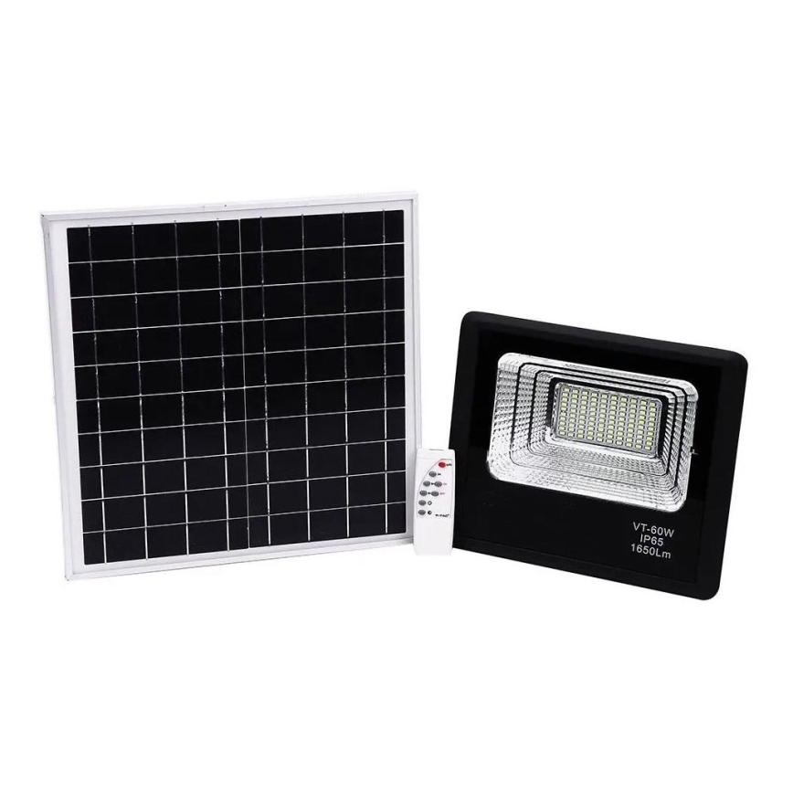 LED Pritemdomas saulės prožektorius LED/20W/6,4V 4000K IP65 10000 mAh + nuotolinio valdymo pultas