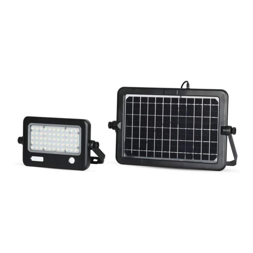 LED Pritemdomas saulės prožektorius su jutikliu LED/10W/3,7V 4000K IP65 7200 mAh + USB prievadas