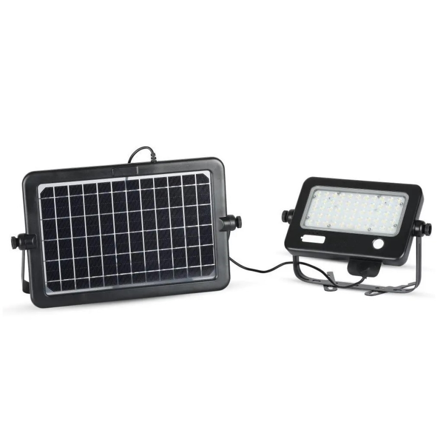 LED Pritemdomas saulės prožektorius su jutikliu LED/10W/3,7V 4000K IP65 7200 mAh + USB prievadas