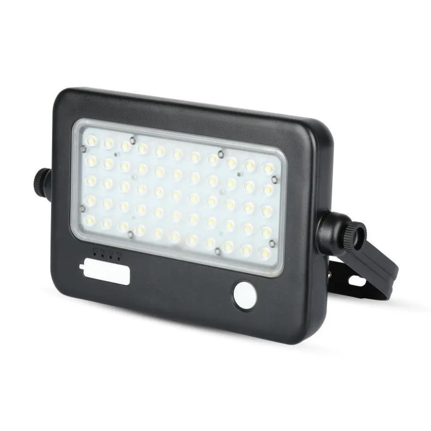 LED Pritemdomas saulės prožektorius su jutikliu LED/10W/3,7V 4000K IP65 7200 mAh + USB prievadas