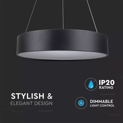 LED pritemdomas sietynas, kabinamas ant virvės 1xLED/30W/230V