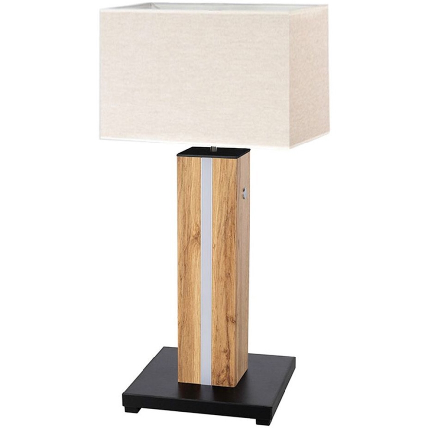 LED pritemdomas stalinis šviestuvas FLAME 1xE27/40W+ LED/4,6W/230V 56,5 cm ąžuolas