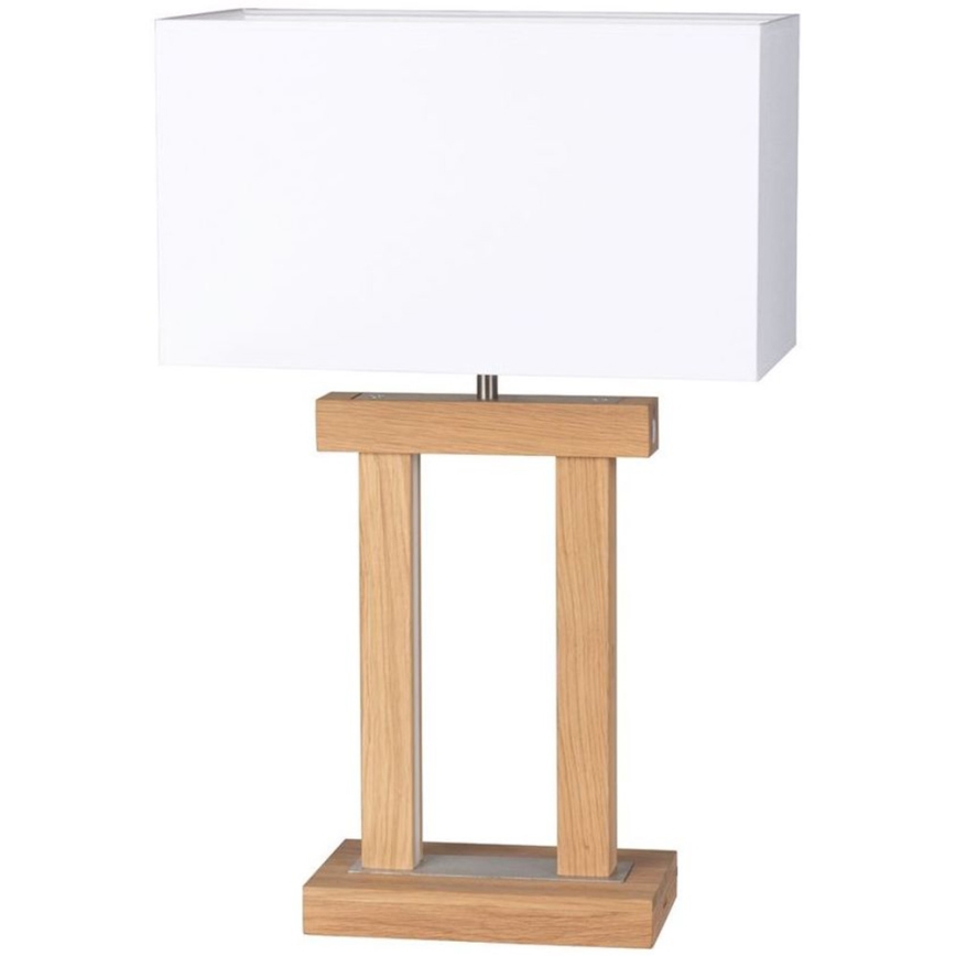 LED pritemdomas stalinis šviestuvas HAKON 1xE27/40W+2xLED/7,5W/230V 55 cm ąžuolas