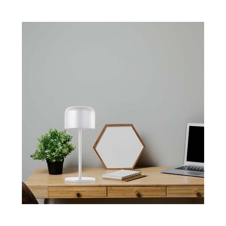LED Pritemdoma įkraunama jutiklinė stalinė lempa LED/1,5W/5V 2700-5700K IP54 2200 mAh balta