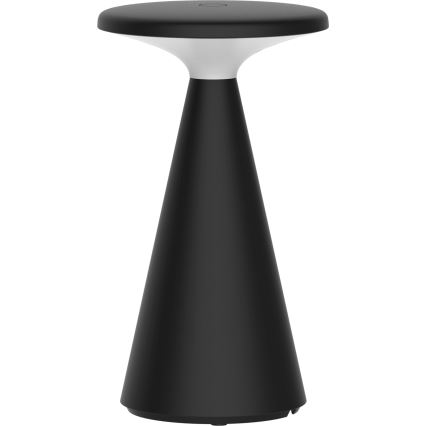 LED šviesos reguliavimas jutiklinė lauko Stalinis šviestuvas PAROS LED/1,8W/5V USB 1800 mAh IP44 juoda