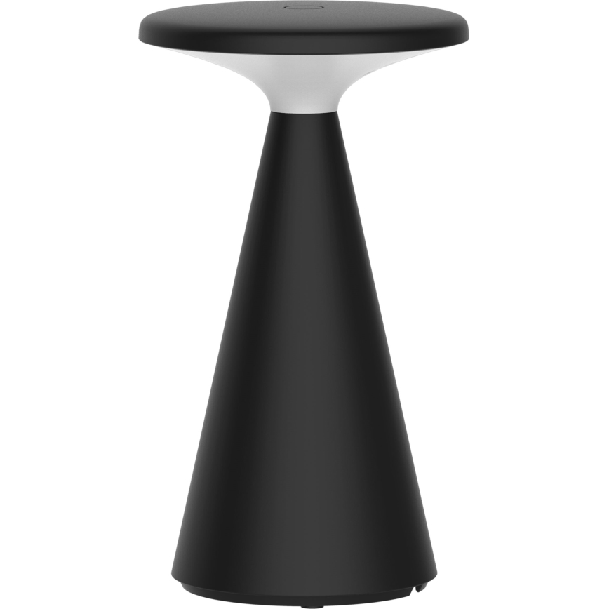 LED šviesos reguliavimas jutiklinė lauko Stalinis šviestuvas PAROS LED/1,8W/5V USB 1800 mAh IP44 juoda