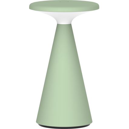 LED šviesos reguliavimas jutiklinė lauko Stalinis šviestuvas PAROS LED/1,8W/5V USB 1800 mAh IP44 žalia