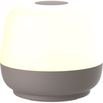 LED Pritemdomas jutiklinis lauko stalinis šviestuvas SAMBA LED/1,2W/5V USB 1200 mAh IP44 pilka