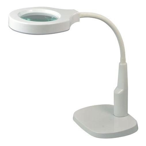 LED pritemdomas stalinis šviestuvas su bifokaliniu padidinamuoju stiklu LED/6W/230V 6000-7000K balta