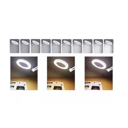 LED pritemdomas stalinis šviestuvas su padidinamuoju stiklu LED/6W/5V 3000K/4000K/6000K balta
