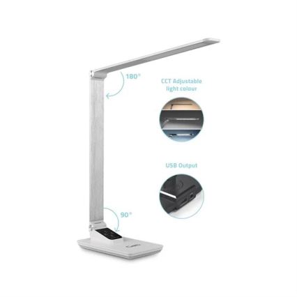 LED pritemdomas stalinis šviestuvas Su USB LED/7W/230V 3000K/4000K/5500K balta