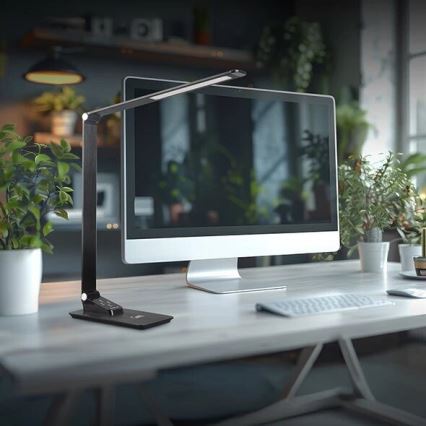 LED pritemdomas stalinis šviestuvas Su USB LED/7W/230V 3000K/4000K/5500K juoda