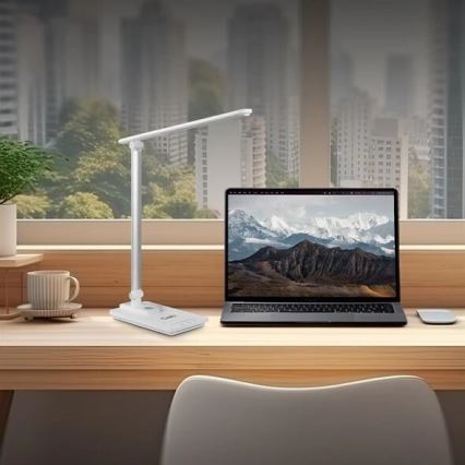 LED pritemdomas stalinis šviestuvas Su USB LED/9W/230V 3000K/4000K/5500K balta