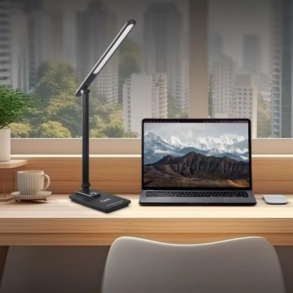 LED pritemdomas stalinis šviestuvas Su USB LED/9W/230V 3000K/4000K/5500K juoda