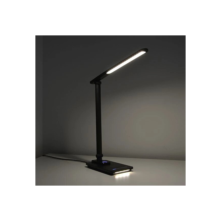 LED pritemdomas stalinis šviestuvas Su USB LED/9W/230V 3000K/4000K/5500K juoda