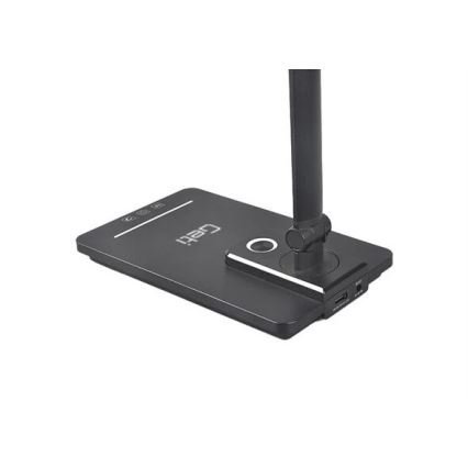 LED pritemdomas stalinis šviestuvas Su USB LED/9W/230V 3000K/4000K/5500K juoda