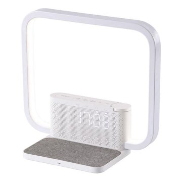 LED pritemdomas stalinis šviestuvas Su žadintuvas ir Qi įkrovimas LED/18W/230V balta