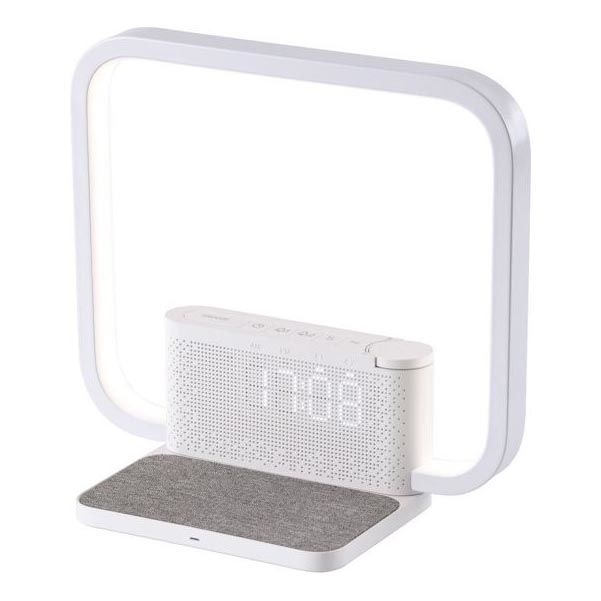 LED pritemdomas stalinis šviestuvas Su žadintuvas ir Qi įkrovimas LED/18W/230V balta