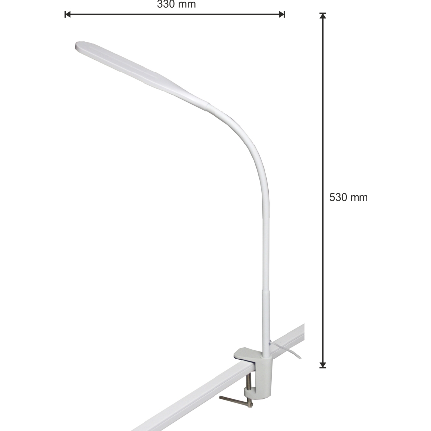 LED Pritemdomas šviestuvas 3in1 LED/10W/230V 3000/4000/6000K CRI 90 balta
