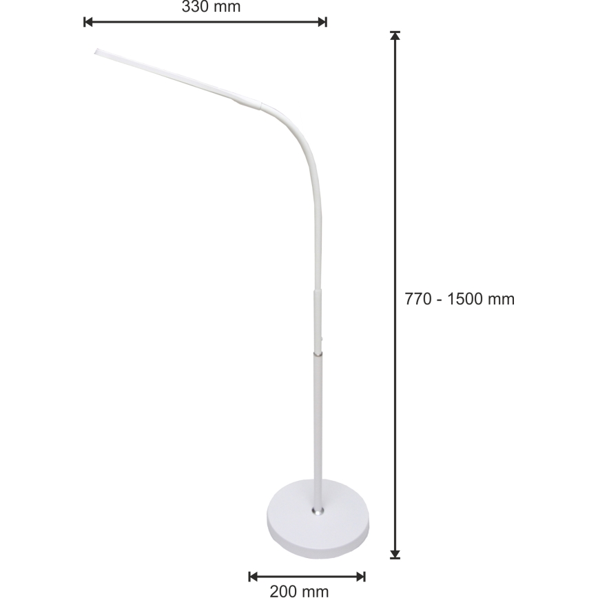 LED Pritemdomas šviestuvas 3in1 LED/10W/230V 3000/4000/6000K CRI 90 balta